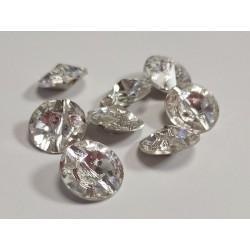 Guziki tapicerskie kryształowe kryształki Glash 18 MM 3015 Crystal