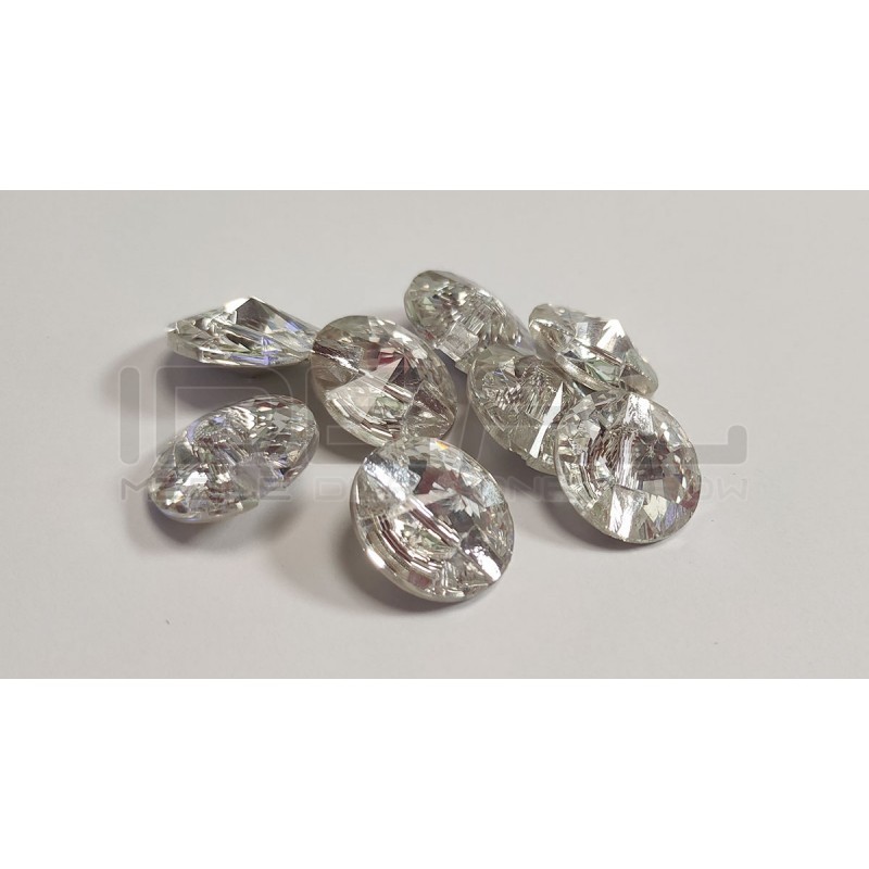 Guziki tapicerskie kryształowe kryształki Glash 18 MM 3015 Crystal