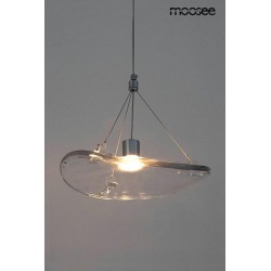 Lampa wisząca srebrna AQUA 25 przezroczysta