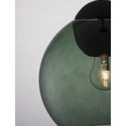 Szklana lampa wisząca Kula zielona 24