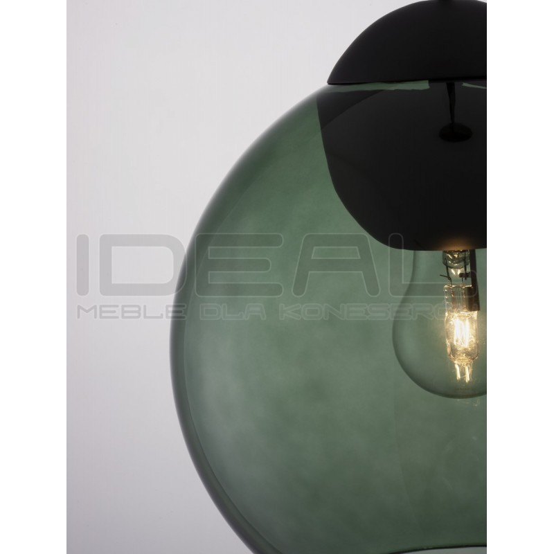 Szklana lampa wisząca Kula zielona 24