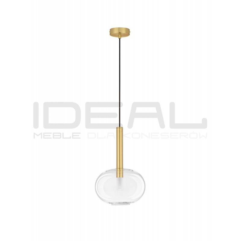 Lampa wisząca Laboratory Sphere Big bezbarwne szkło złote detale