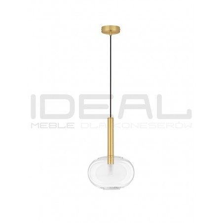 Lampa wisząca Laboratory Sphere Big bezbarwne szkło złote detale