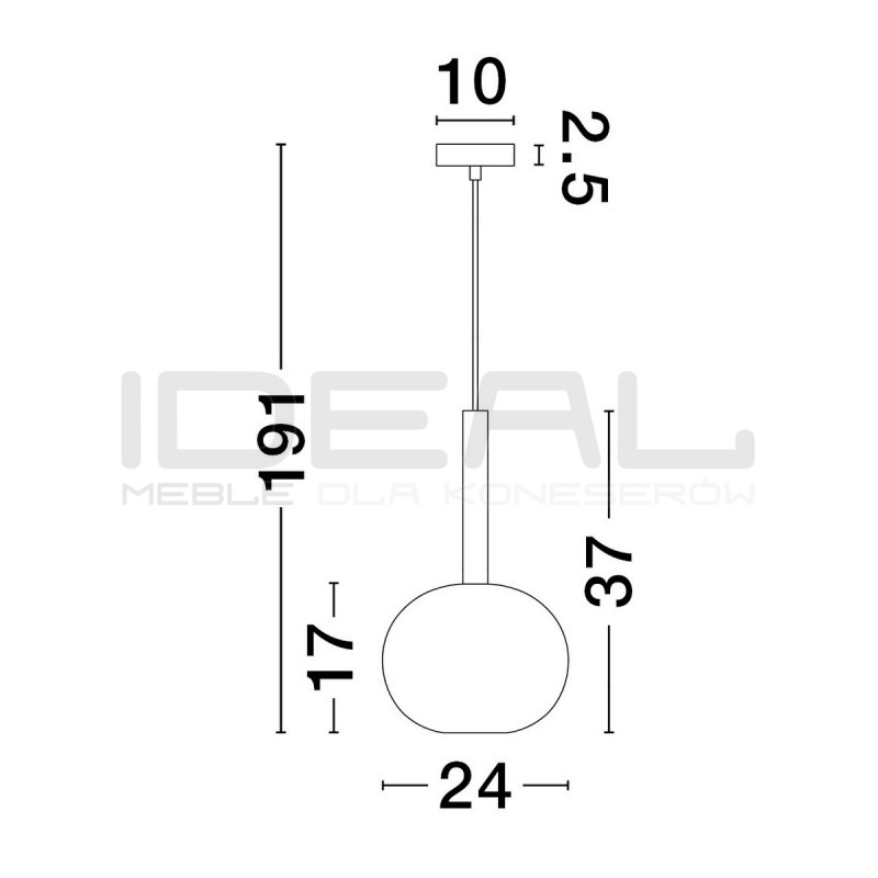Lampa wisząca Laboratory Sphere Big bezbarwne szkło złote detale