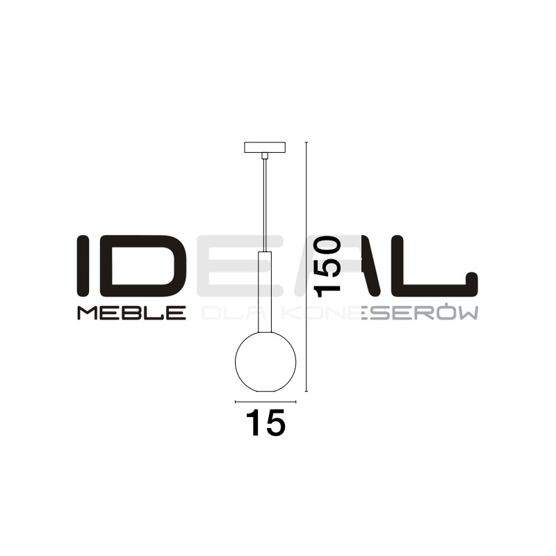 Lampa wisząca Laboratory Sphere Small bezbarwne szkło złote detale