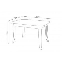 Stół przezroczysty KING 120