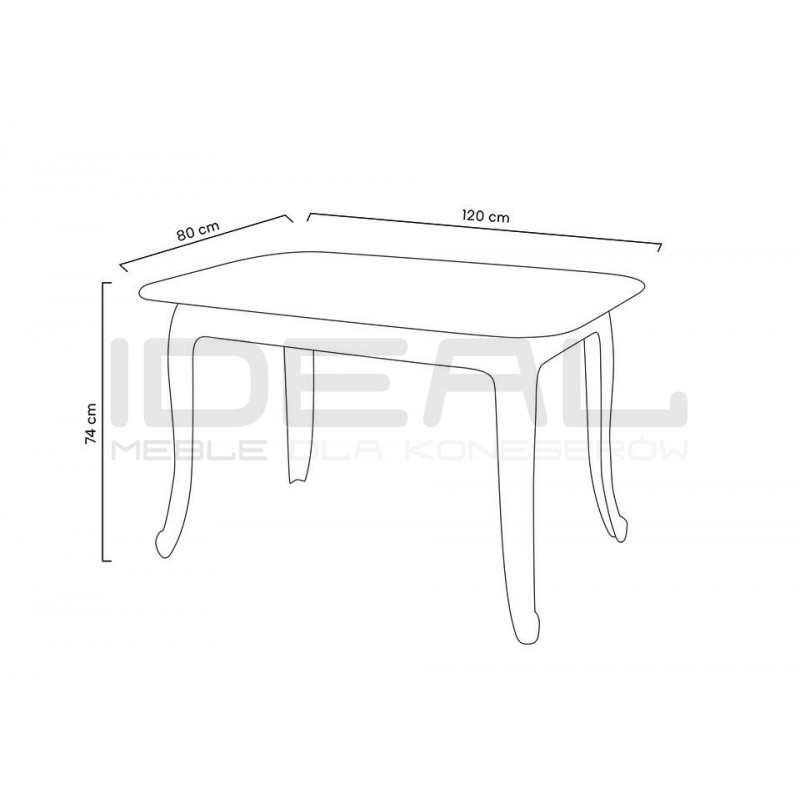 Stół przezroczysty KING 120