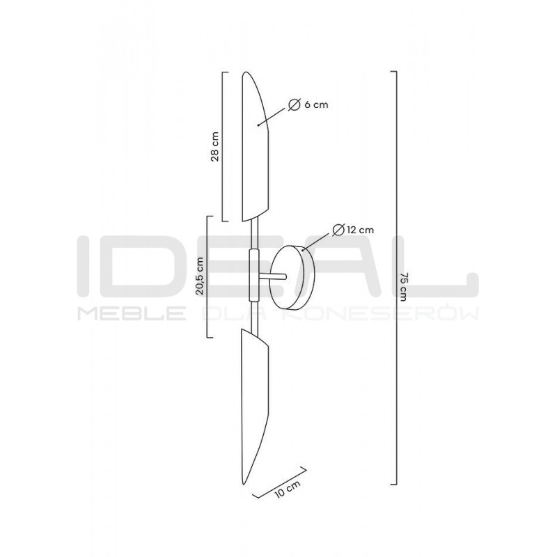 Kinkiet glamour LOCCA