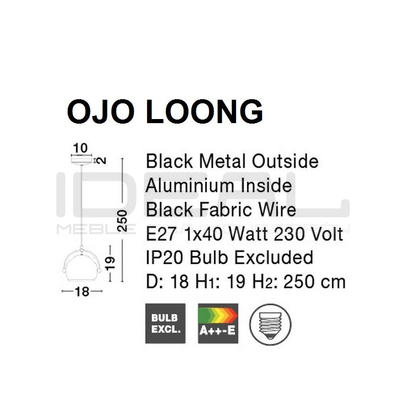 Lampa wisząca OJO LOONG