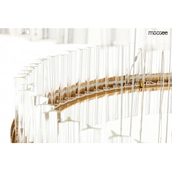 Duża Lampa wisząca glamour GHIA 5 złota