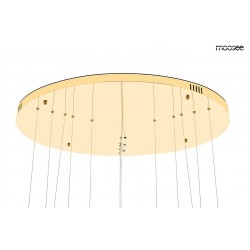 Duża Lampa wisząca glamour GHIA 5 złota