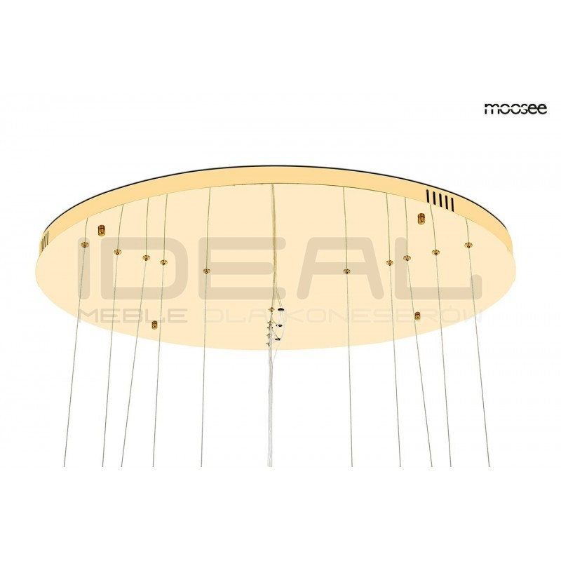 Duża Lampa wisząca glamour GHIA 5 złota