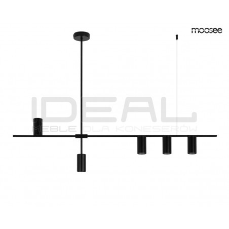 Lampa wisząca pozioma MODERNO 120 czarna