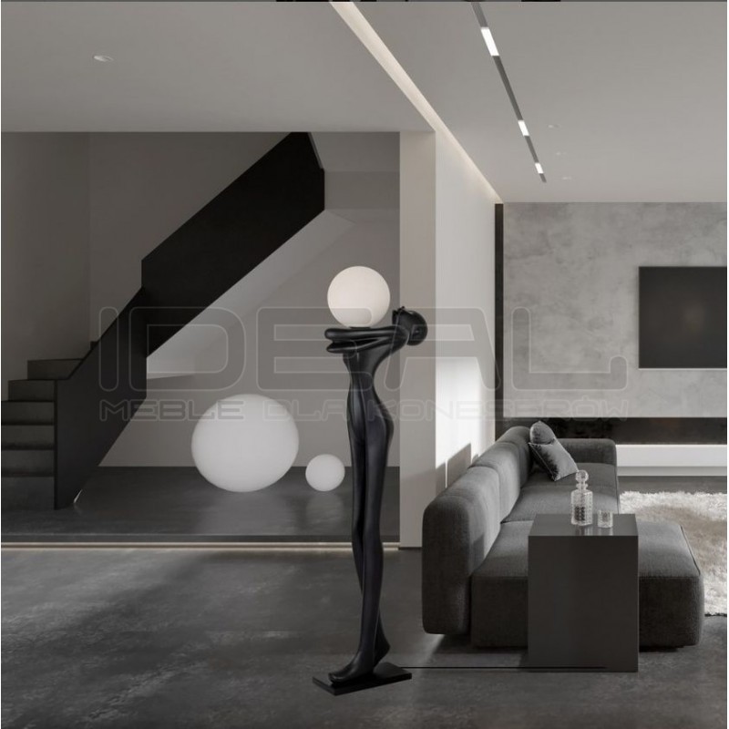 Lampa stojąca rzeźba Człowiek HUMAN Moon