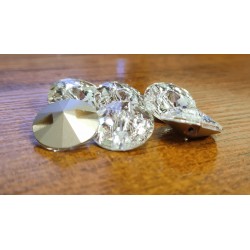 Guziki tapicerskie kryształowe kryształki Glash 18 MM 3015 Crystal
