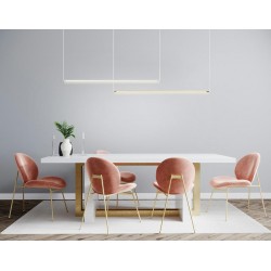 Lampa wisząca pozioma glamour OMBRE LEVEL 100 złota