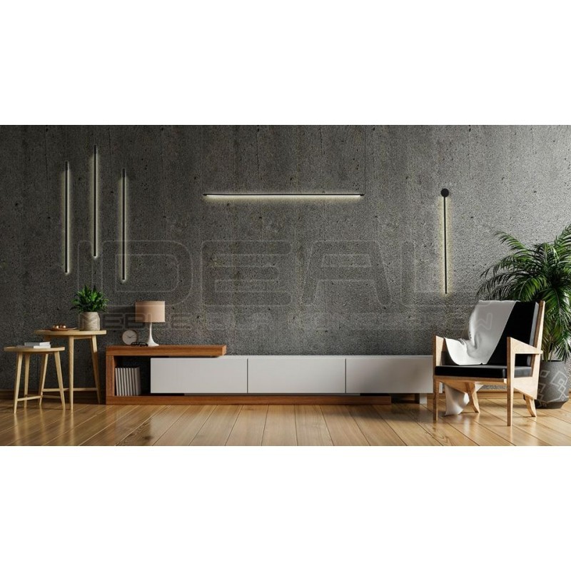 Lampa wisząca Ombre 60 rurka czarna