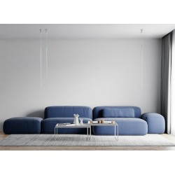 Lampa wisząca biała rurka Ombre 80