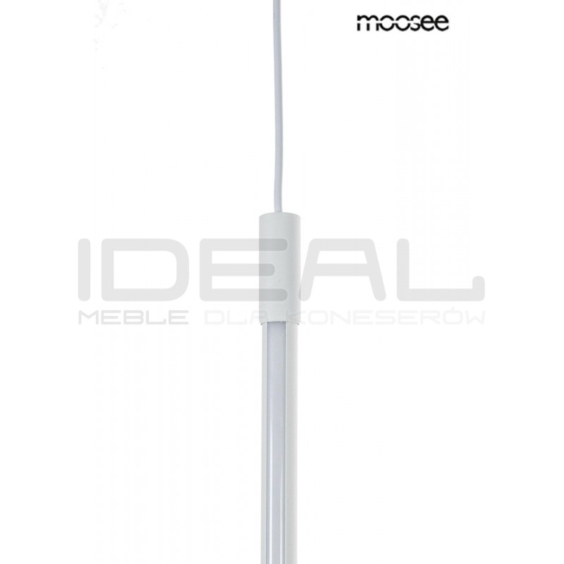 Lampa wisząca biała rurka Ombre 80