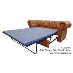 Sofa Chesterfield rozkładana Original Classic welur, plusz 3 os.