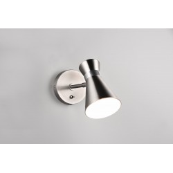 Kinkiet Pelikan z włącznikiem srebrny