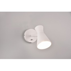 Kinkiet Pelikan z włącznikiem biały