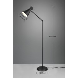 Lampa podłogowa Pelikan czarna