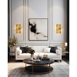 Kinkiet glemour GARDA złoty