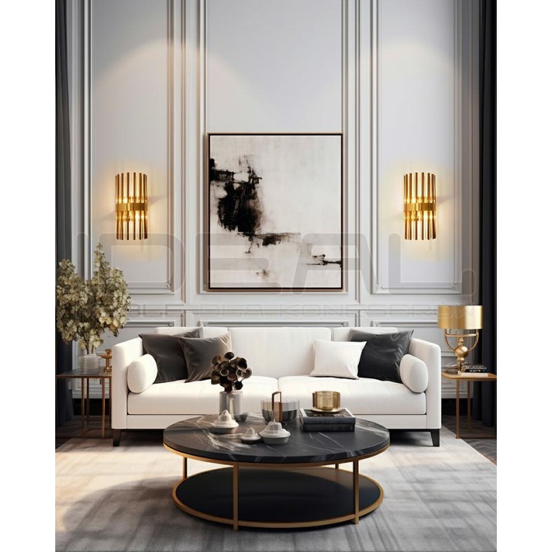 Kinkiet glemour GARDA złoty