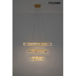 Lampa wisząca glamour potrójna LIBERTY złota