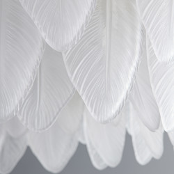 Lampa wisząca Glamour PIUMA 60 białe pióra