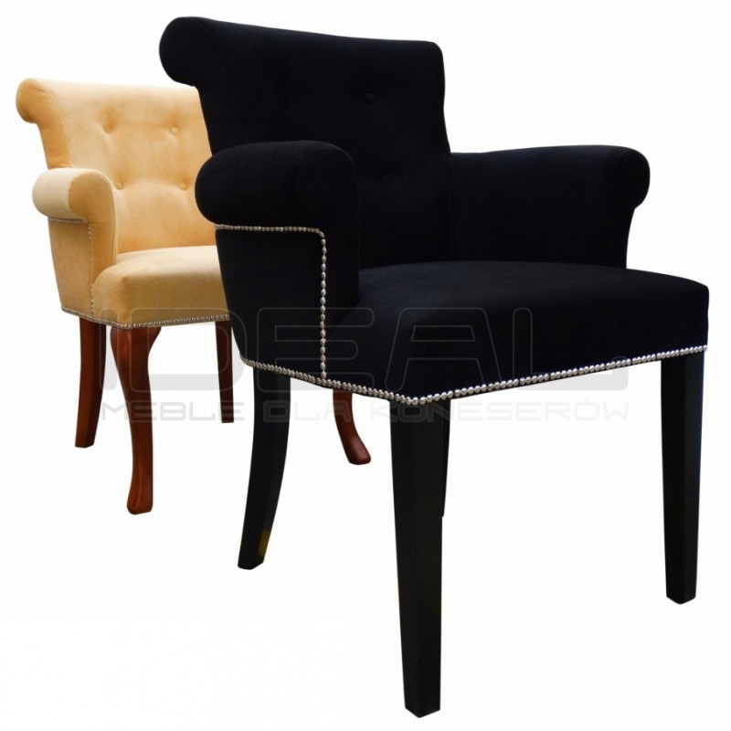 Krzesło Chesterfield Romeusz z podłokietnikami