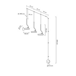 Kinkiet wiszący FLAT 3