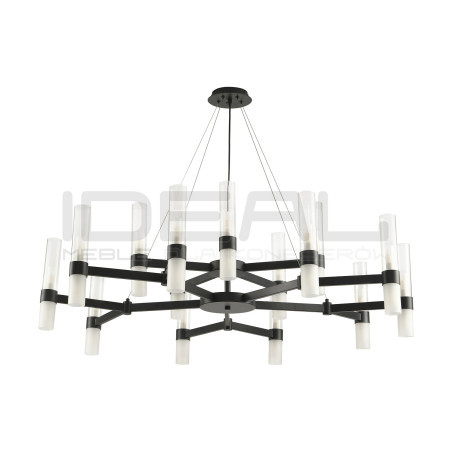 Lampa wisząca czarna Candela 15 ramienna 120