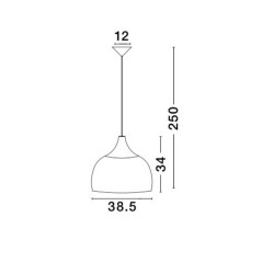 Lampa wisząca boho Woody rattan