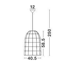 Lampa wisząca boho Banda bambus