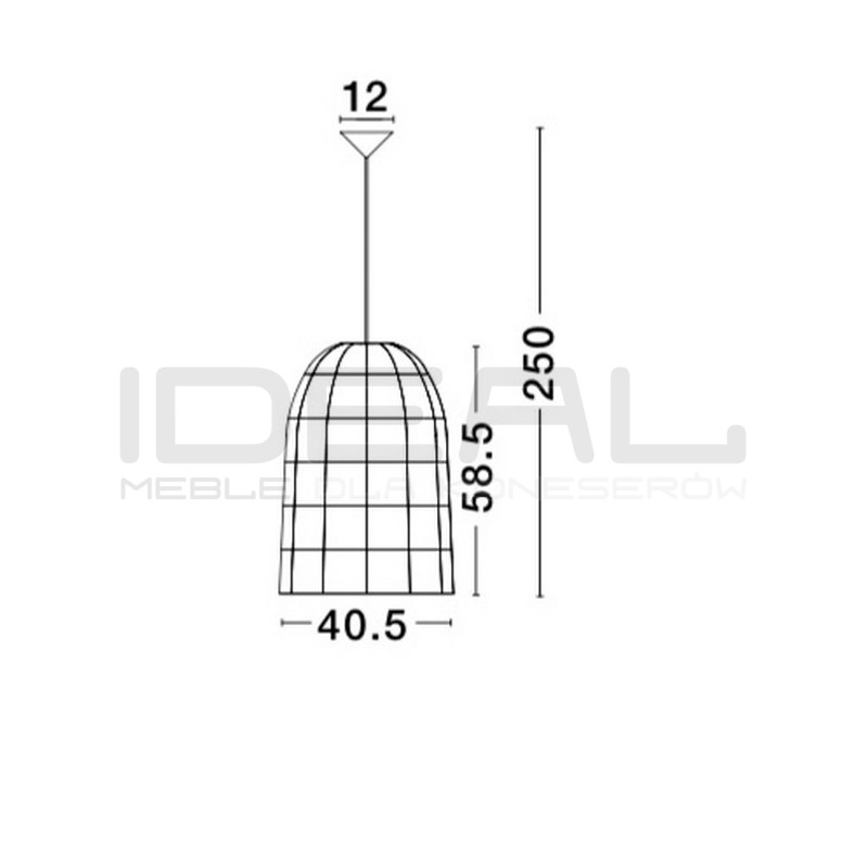 Lampa wisząca boho Banda biała bambus