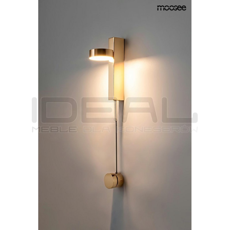 Kinkiet regulowany glamour CLARID złoty