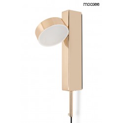 Kinkiet regulowany glamour CLARID złoty