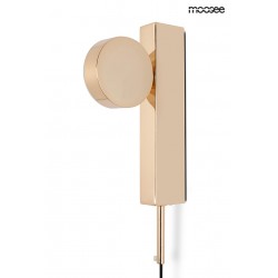 Kinkiet regulowany glamour CLARID złoty