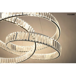 Kryształowa Lampa wisząca WAVE 75 chrom