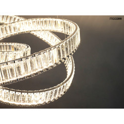 Kryształowa Lampa wisząca WAVE 75 chrom