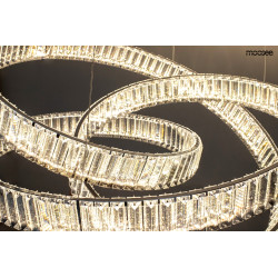 Kryształowa Lampa wisząca WAVE 75 chrom
