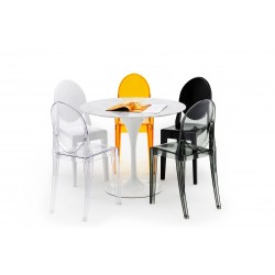 Krzesło przezroczyste dymione Victoria Inspirowane Victoria Ghost