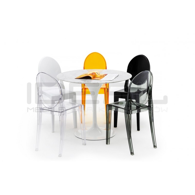 Krzesło przezroczyste dymione Victoria Inspirowane Victoria Ghost