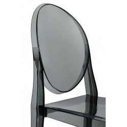 Krzesło przezroczyste dymione Victoria Inspirowane Victoria Ghost