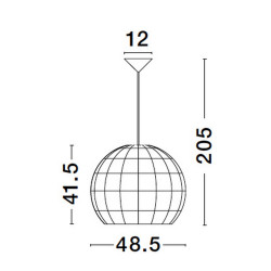 Lampa wisząca Boho HandMade ball rattan