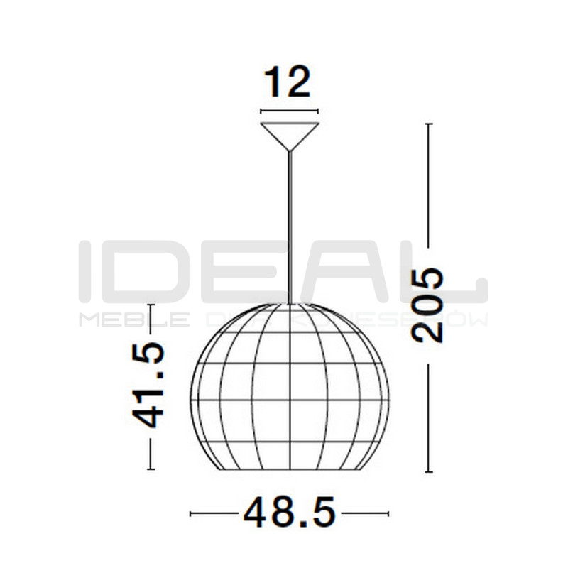 Lampa wisząca Boho HandMade ball rattan