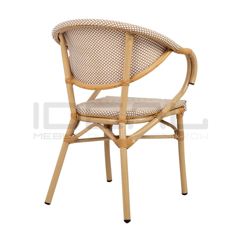 Krzesło Boho Bistro Paris rattanowe