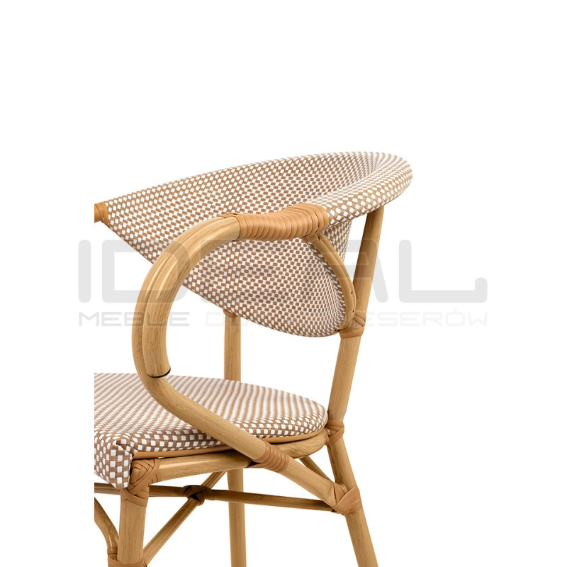 Krzesło Boho Bistro Paris rattanowe